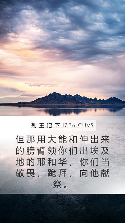 列 王 记 下 17:36 CUVS Bible Verse Image