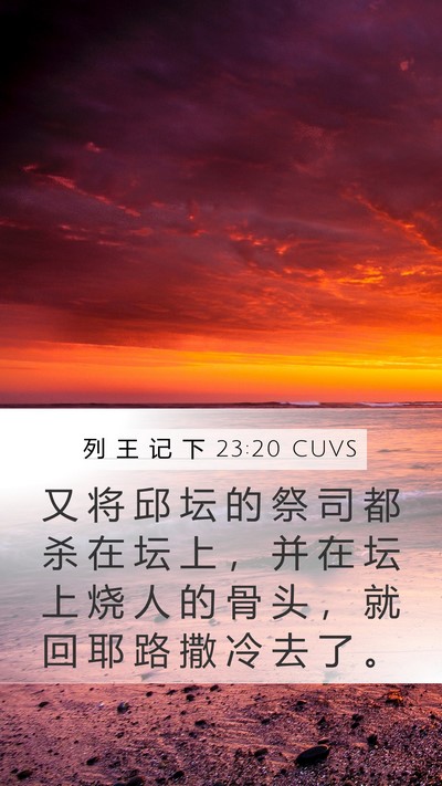 列 王 记 下 23:20 CUVS Bible Verse Image