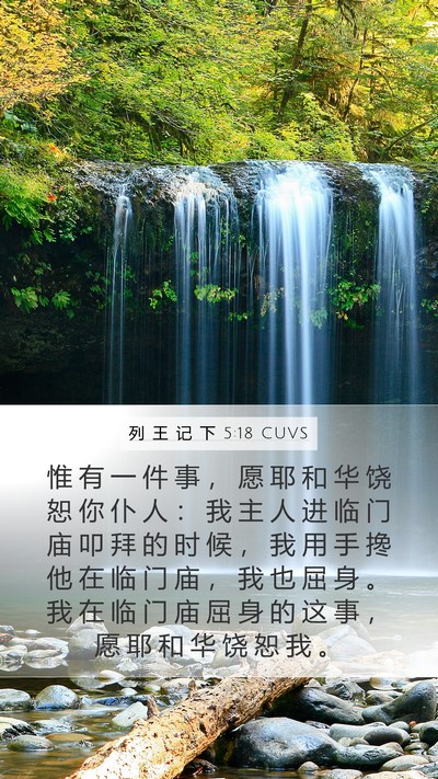 列 王 记 下 5:18 CUVS Bible Verse Image