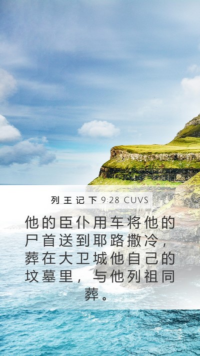 列 王 记 下 9:28 CUVS Bible Verse Image