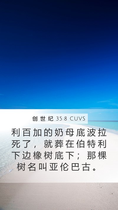创 世 纪 35:8 CUVS Bible Verse Image