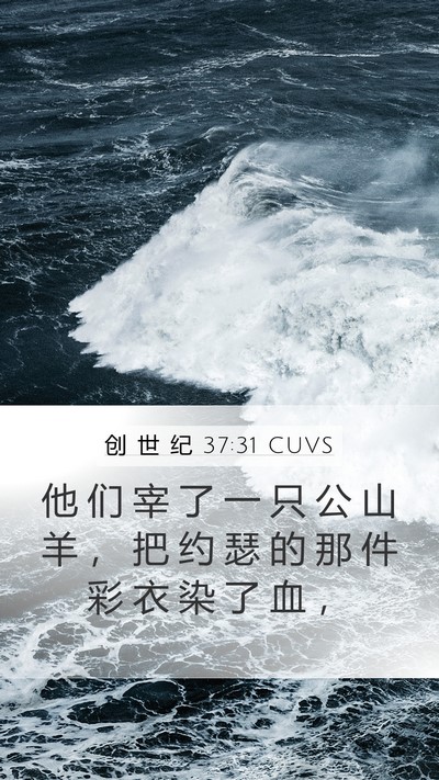 创 世 纪 37:31 CUVS Bible Verse Image