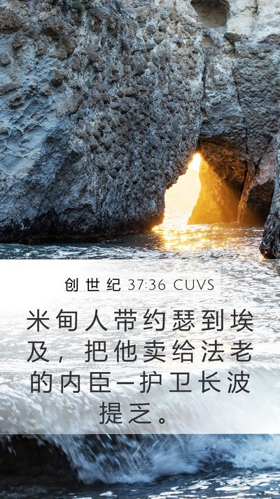 创 世 纪 37:36 CUVS Bible Verse Image