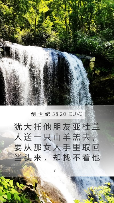 创 世 纪 38:20 CUVS Bible Verse Image
