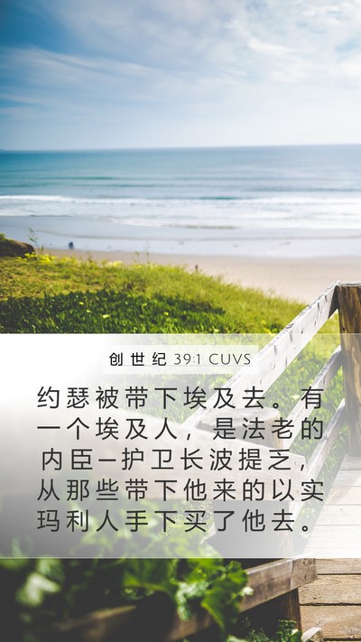 创 世 纪 39:1 CUVS Bible Verse Image