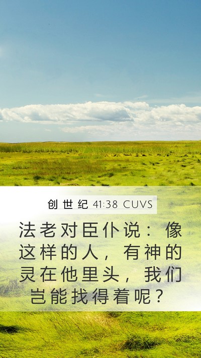 创 世 纪 41:38 CUVS Bible Verse Image