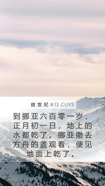 创 世 纪 8:13 CUVS Bible Verse Image