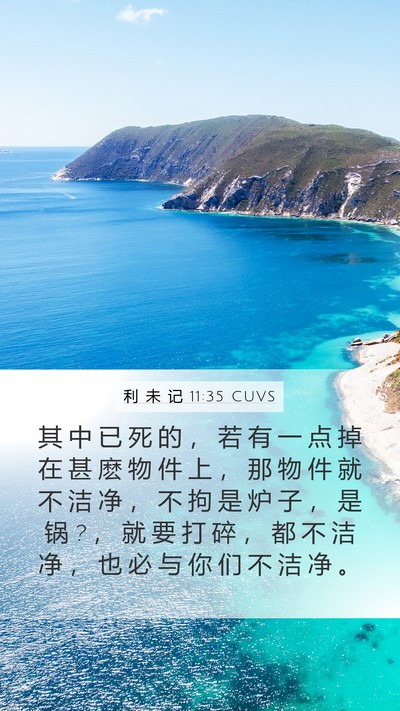 利 未 记 11:35 CUVS Bible Verse Image