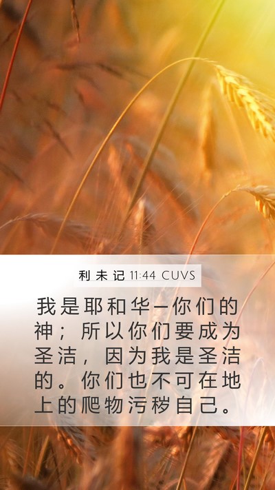 利 未 记 11:44 CUVS Bible Verse Image