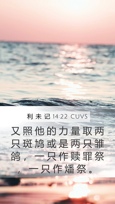 利 未 记 14:22 CUVS Bible Verse Image