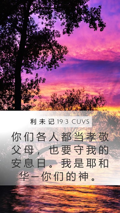 利 未 记 19:3 CUVS Bible Verse Image
