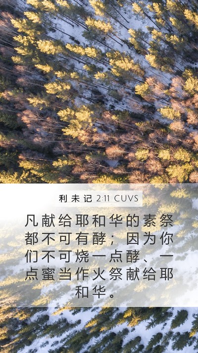 利 未 记 2:11 CUVS Bible Verse Image