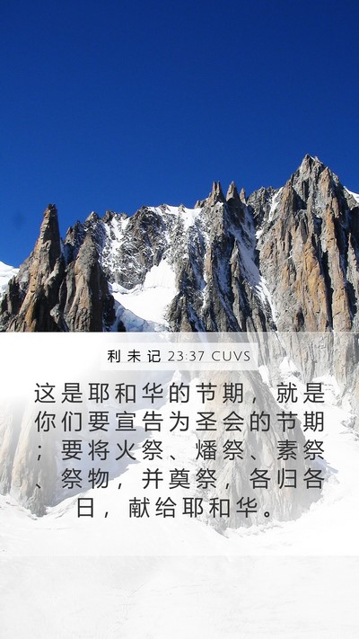 利 未 记 23:37 CUVS Bible Verse Image