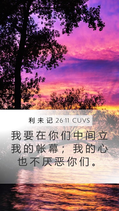 利 未 记 26:11 CUVS Bible Verse Image