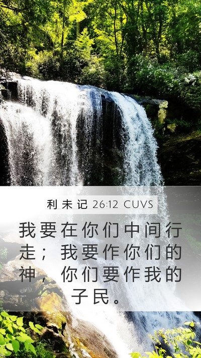 利 未 记 26:12 CUVS Bible Verse Image