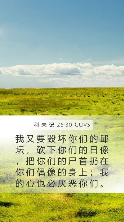 利 未 记 26:30 CUVS Bible Verse Image