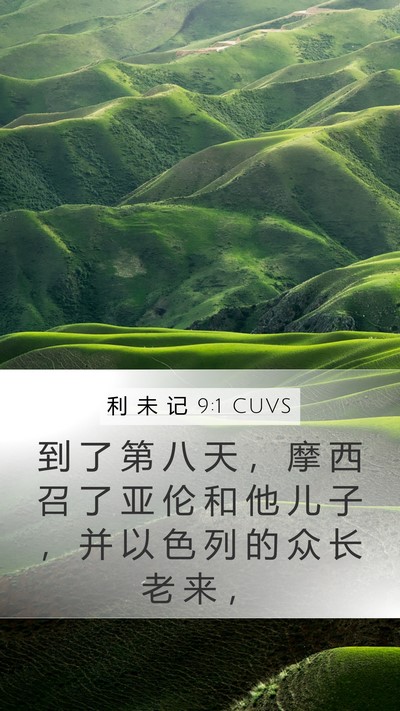 利 未 记 9:1 CUVS Bible Verse Image