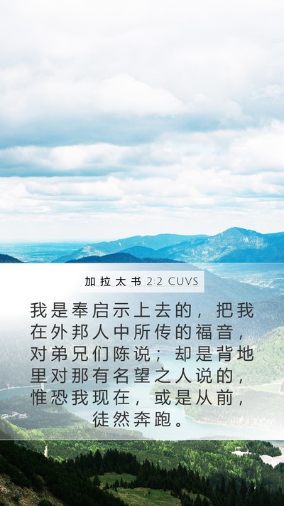 加 拉 太 书 2:2 CUVS Bible Verse Image