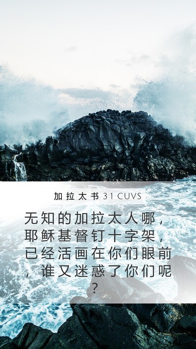 加 拉 太 书 3:1 CUVS Bible Verse Image
