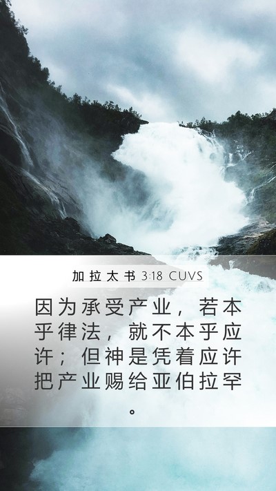 加 拉 太 书 3:18 CUVS Bible Verse Image