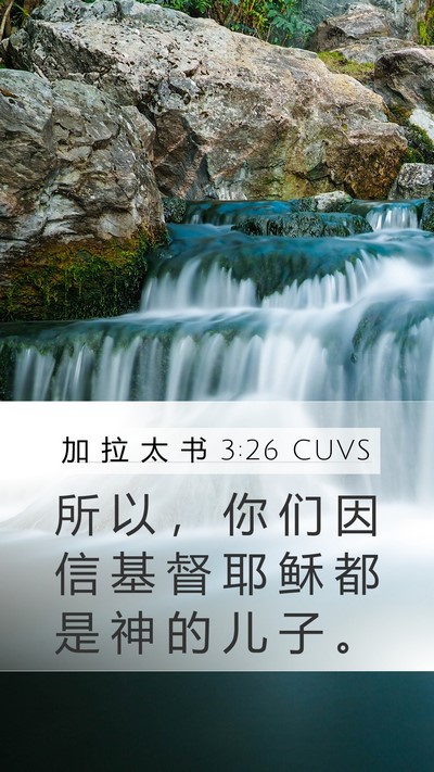加 拉 太 书 3:26 CUVS Bible Verse Image