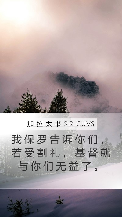 加 拉 太 书 5:2 CUVS Bible Verse Image