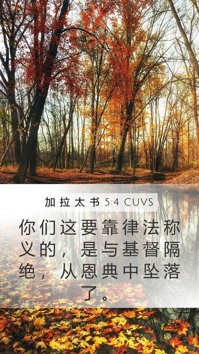 加 拉 太 书 5:4 CUVS Bible Verse Image