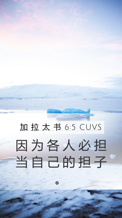加 拉 太 书 6:5 CUVS Bible Verse Image