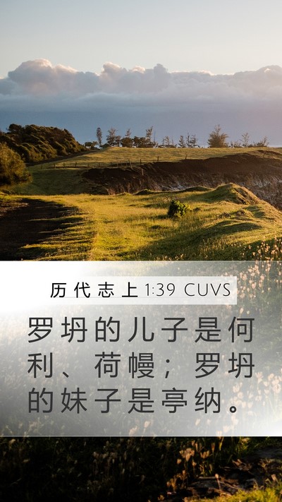 历 代 志 上 1:39 CUVS Bible Verse Image