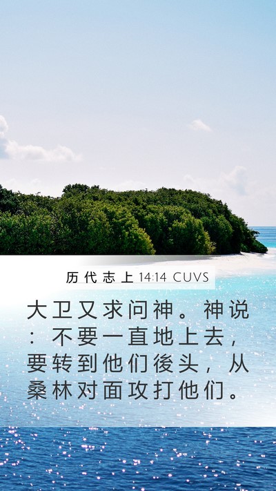 历 代 志 上 14:14 CUVS Bible Verse Image