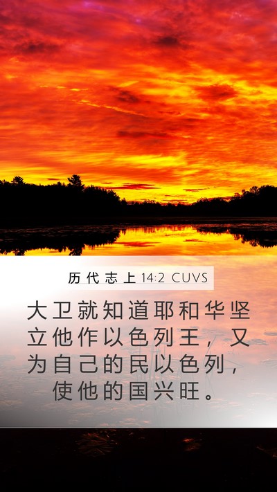 历 代 志 上 14:2 CUVS Bible Verse Image