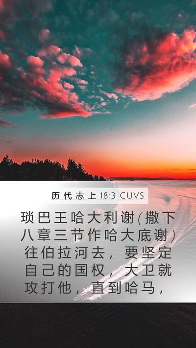历 代 志 上 18:3 CUVS Bible Verse Image