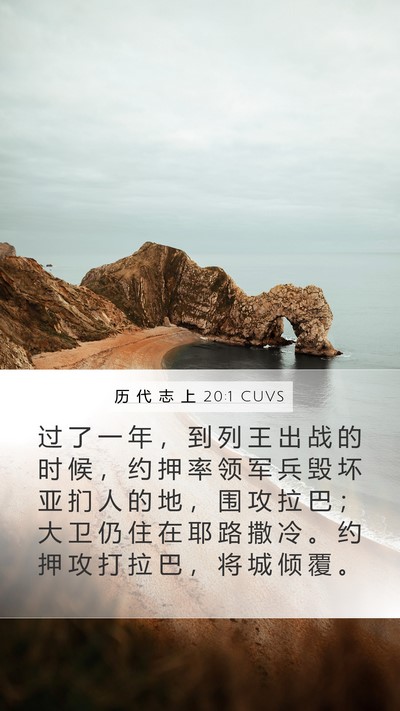 历 代 志 上 20:1 CUVS Bible Verse Image