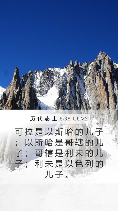历 代 志 上 6:38 CUVS Bible Verse Image