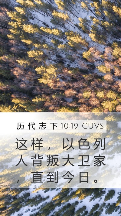 历 代 志 下 10:19 CUVS Bible Verse Image