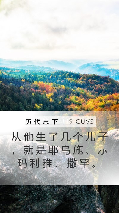 历 代 志 下 11:19 CUVS Bible Verse Image