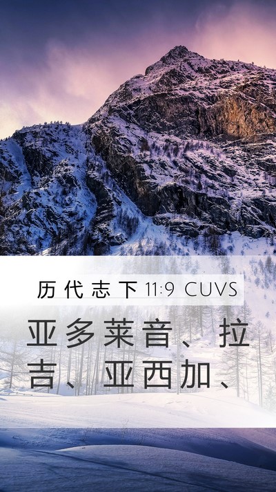 历 代 志 下 11:9 CUVS Bible Verse Image