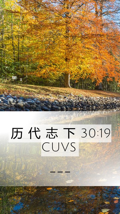 历 代 志 下 30:19 CUVS Bible Verse Image