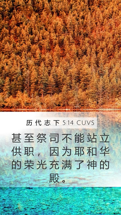 历 代 志 下 5:14 CUVS Bible Verse Image