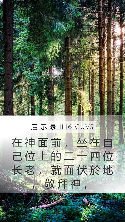 启 示 录 11:16 CUVS Bible Verse Image