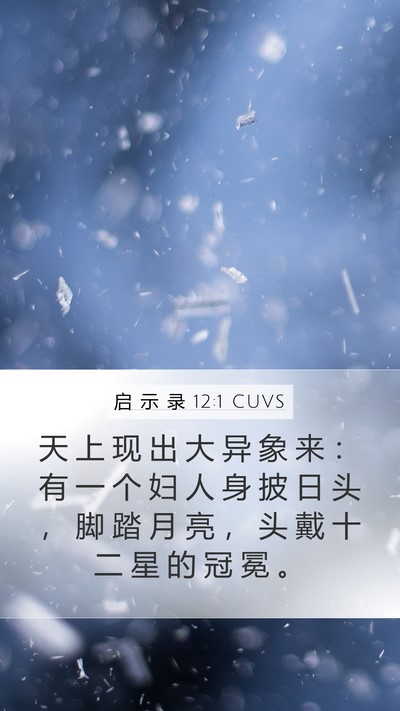 启 示 录 12:1 CUVS Bible Verse Image
