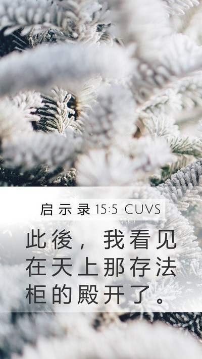 启 示 录 15:5 CUVS Bible Verse Image