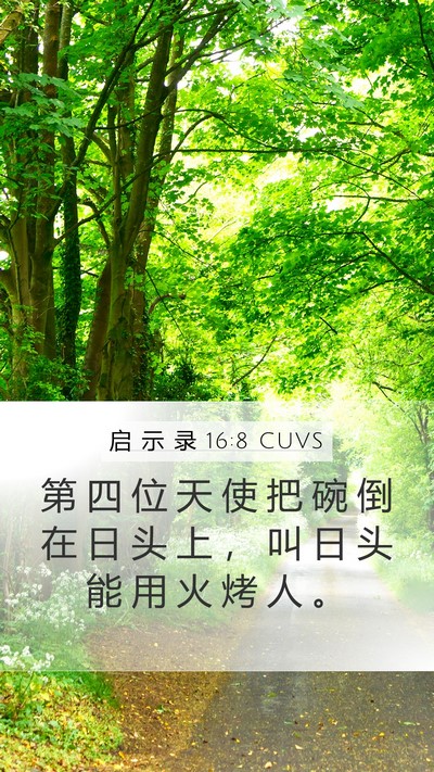 启 示 录 16:8 CUVS Bible Verse Image