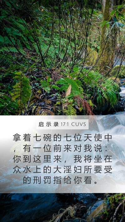 启 示 录 17:1 CUVS Bible Verse Image