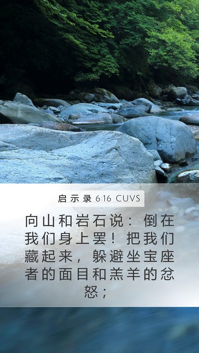 启 示 录 6:16 CUVS Bible Verse Image