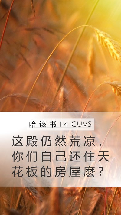 哈 该 书 1:4 CUVS Bible Verse Image