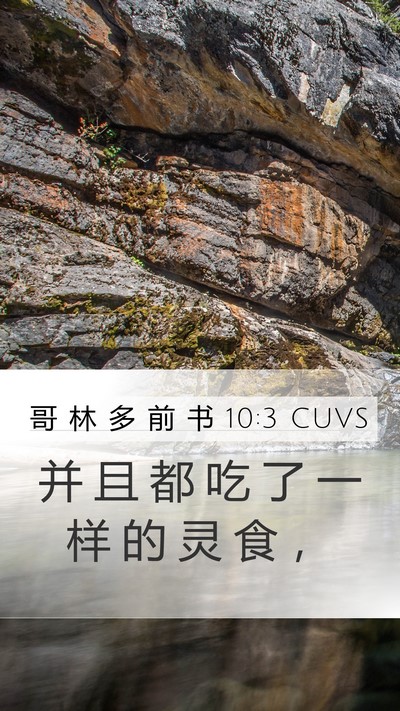 哥 林 多 前 书 10:3 CUVS Bible Verse Image