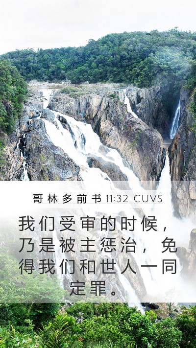 哥 林 多 前 书 11:32 CUVS Bible Verse Image