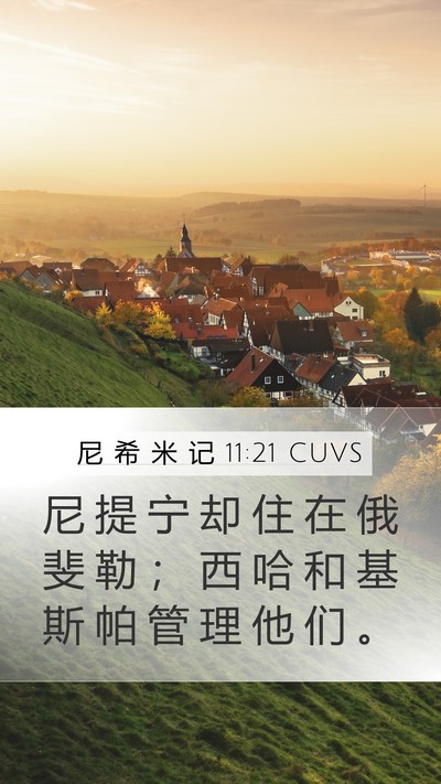 尼 希 米 记 11:21 CUVS Bible Verse Image