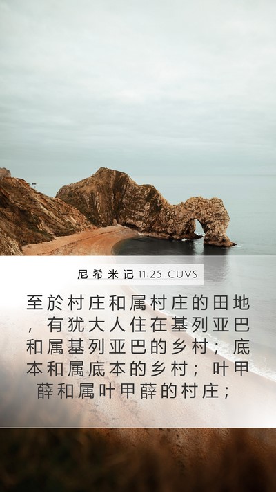 尼 希 米 记 11:25 CUVS Bible Verse Image